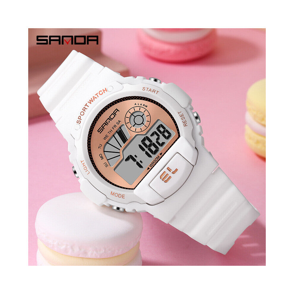 Women Digital Watches Waterproof Sports Watch For Women LED Countdown Electronic Wristwatch Ladies Clock Girls