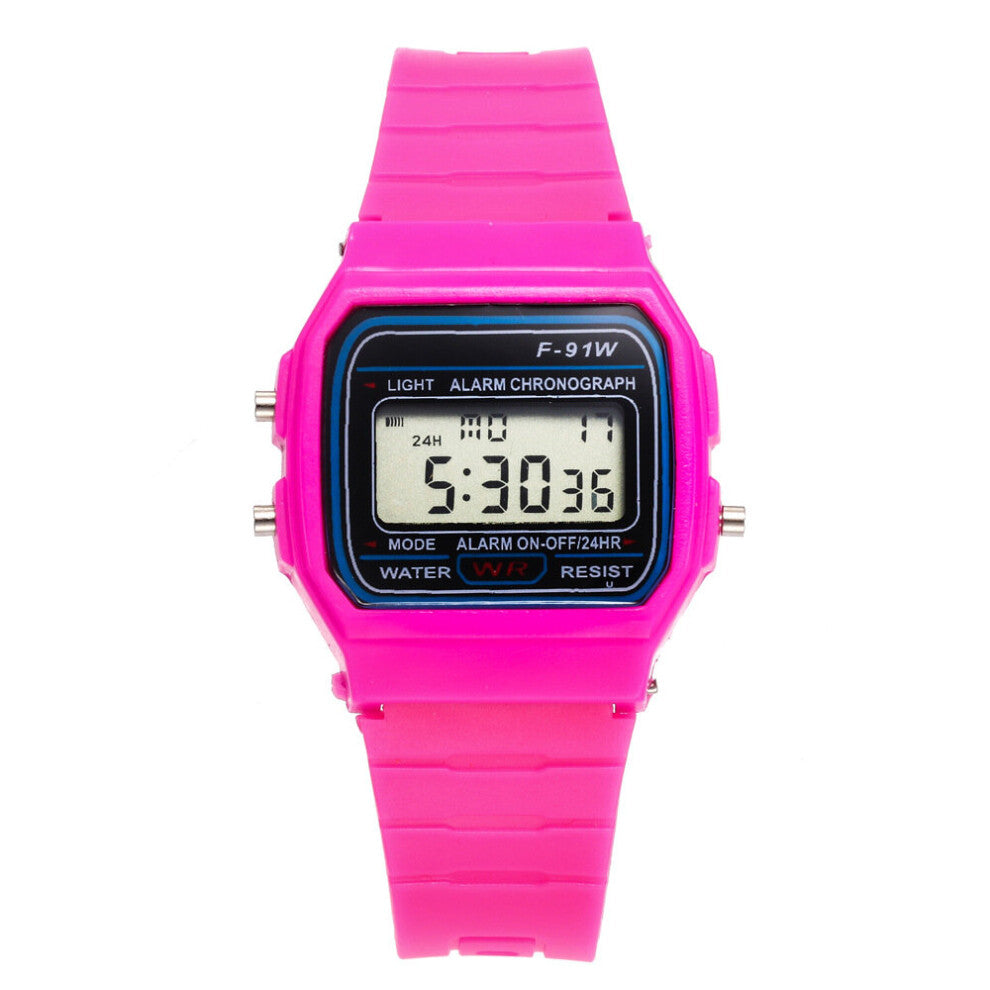 Silicone Watchband Men watches Waterproof LED Digital Children's Sports Watches Ultra-thin Multi-function Luminous Watches 03