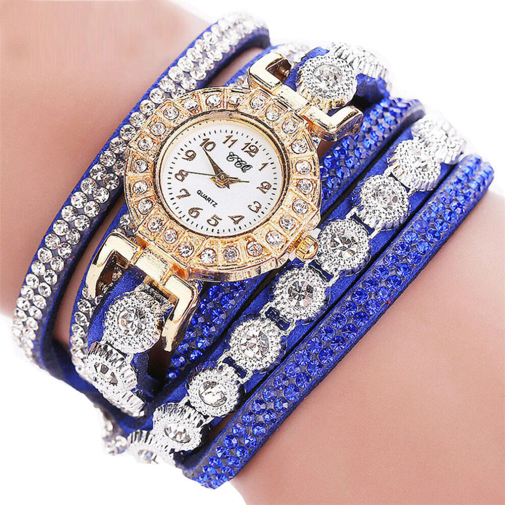 Women Casual Analog Quartz Women Rhinestone Watch Bracelet Watch Ladies Girl Watch Bracelet Clock