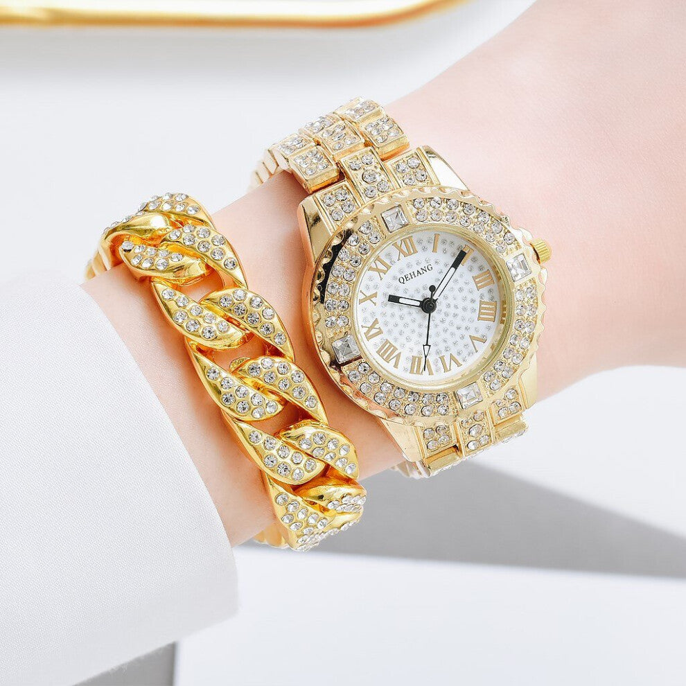 Diamond Bracelet Watch Set Women Rhinestone Ladies Watches Wrist Watches For Women relogio feminino