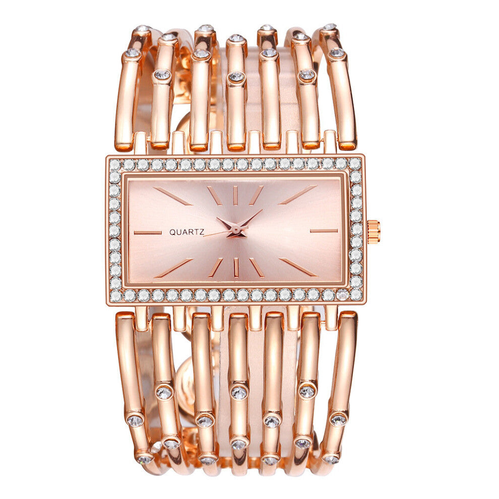 Women Bracelet Watch Golden Stainless Steel Quartz Clock Ladies Dress Watch Female Casual Wristwatch