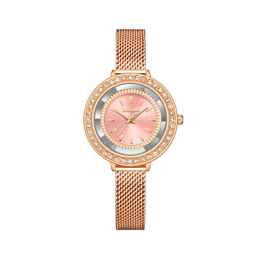 Women Small Leather Watches Ladies Casual Quartz Bracelet Watch for Women Metal Mesh Dress Wrist Watches Relogio Feminino