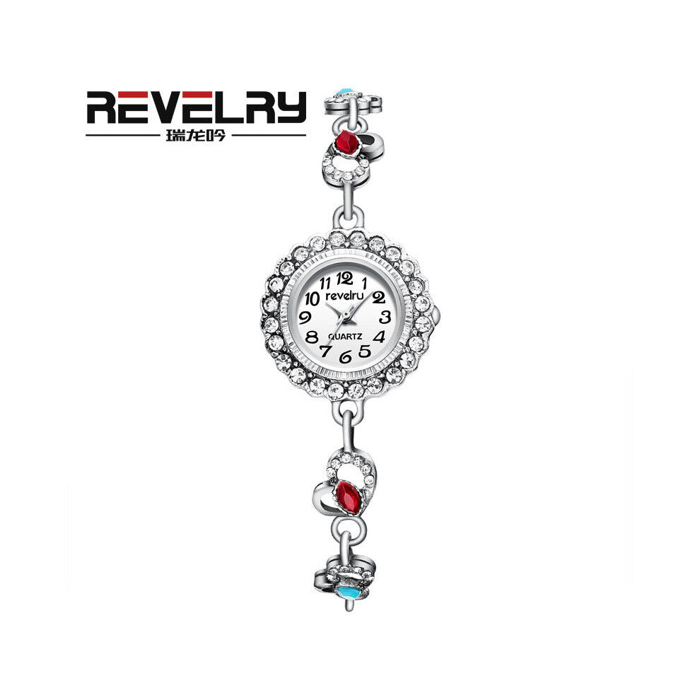 Stainless Steel Bracelet Watches for Women Crystal Analog Quartz Wristwatches Ladies Dress Clock Relogio Feminino Reloj