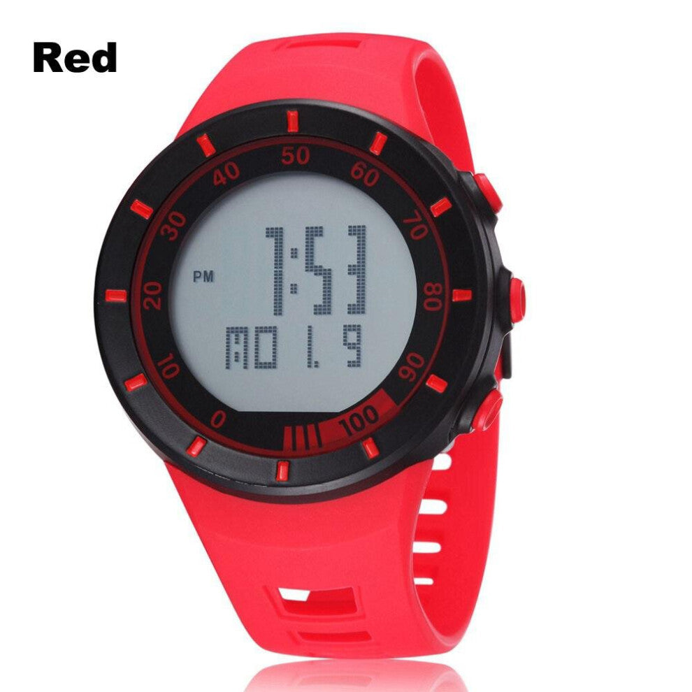 Newest Women Digital Watches Led Sport Wristwatches 50M Waterproof Red Electronic Watch Stopwatch Men Clock Relogio Masculino