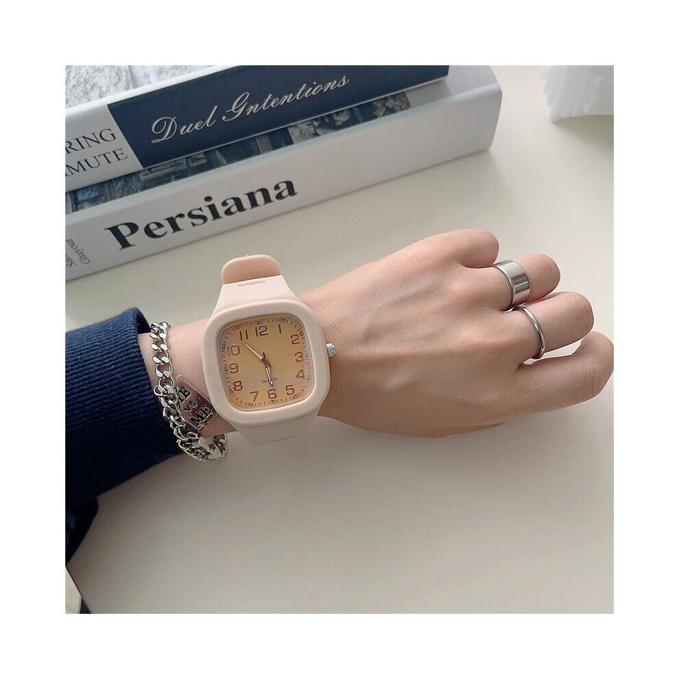 Sports Watch for Women Girls Waterproof Square Woman Watches Solid Silicone Quartz Wristwatch Ladies Clock