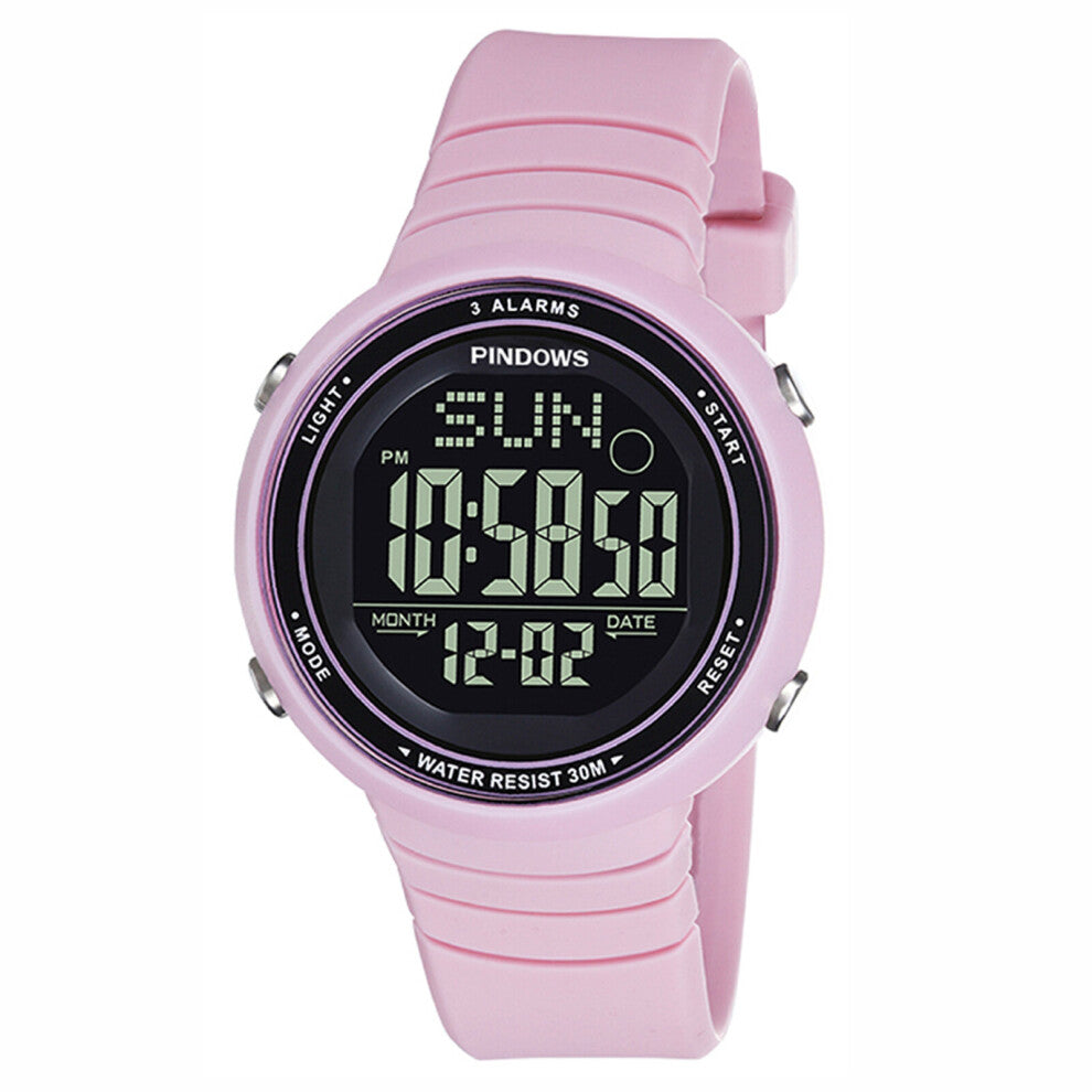 Women Digital Watches Ms Countdown Alarm Calendar Sport Wrist Watch 3Bar Waterproof Boy Girl Electronic Clock