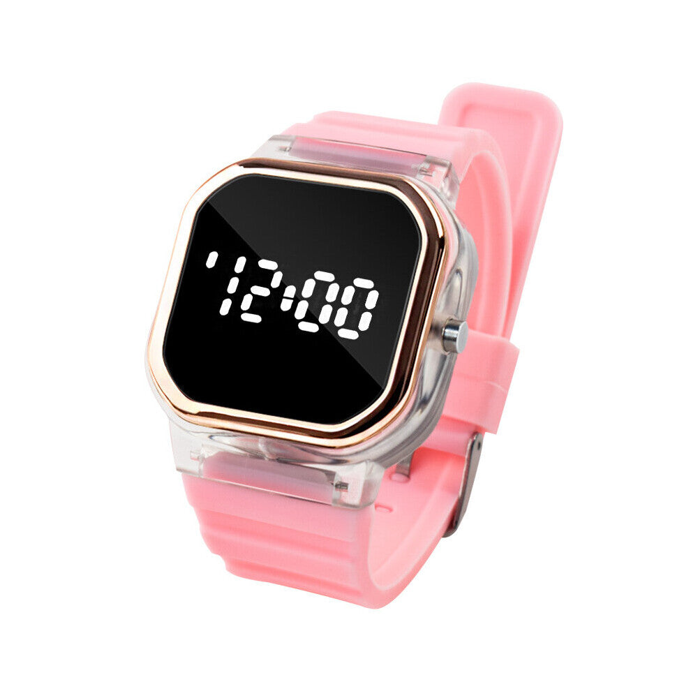 Digital Sport Watch Men Women Silicone Watches Classic MultiColor Transparent Square Case Electronic Wristwatch