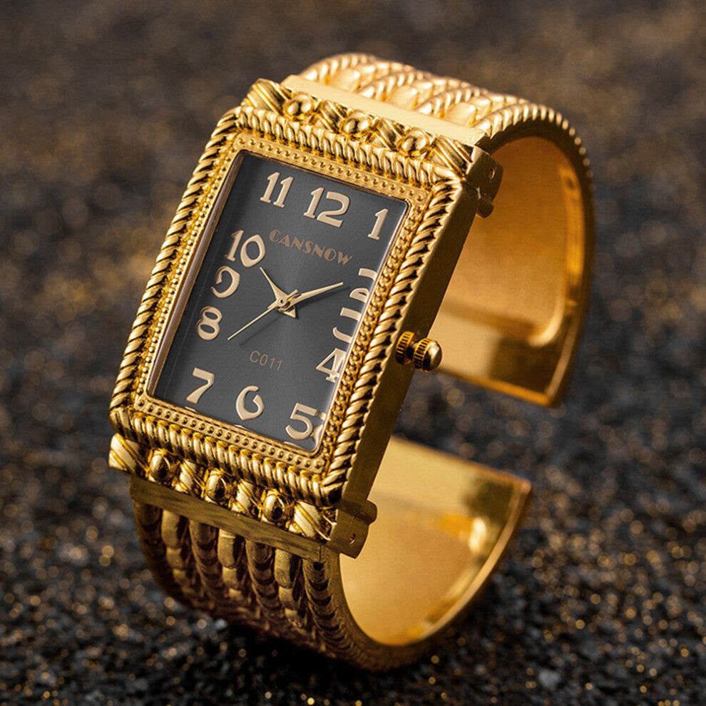 Top Women's Bracelet Watches Ladies Bangle Watch for Women Stainless Steel Quartz Square Wristwatch