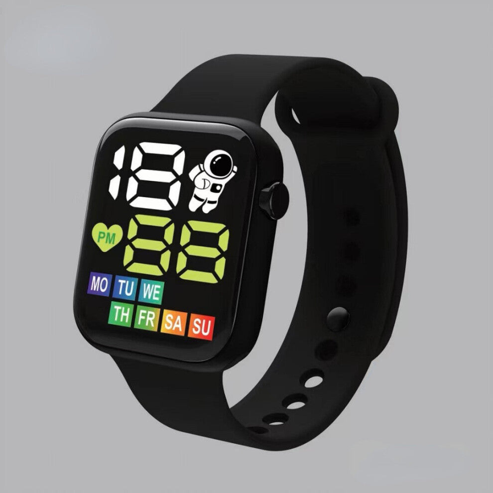 Sport Electronic Watch for Women and Men Square Waterproof Astronaut LED Digital Watch Student Children Wrist Watches