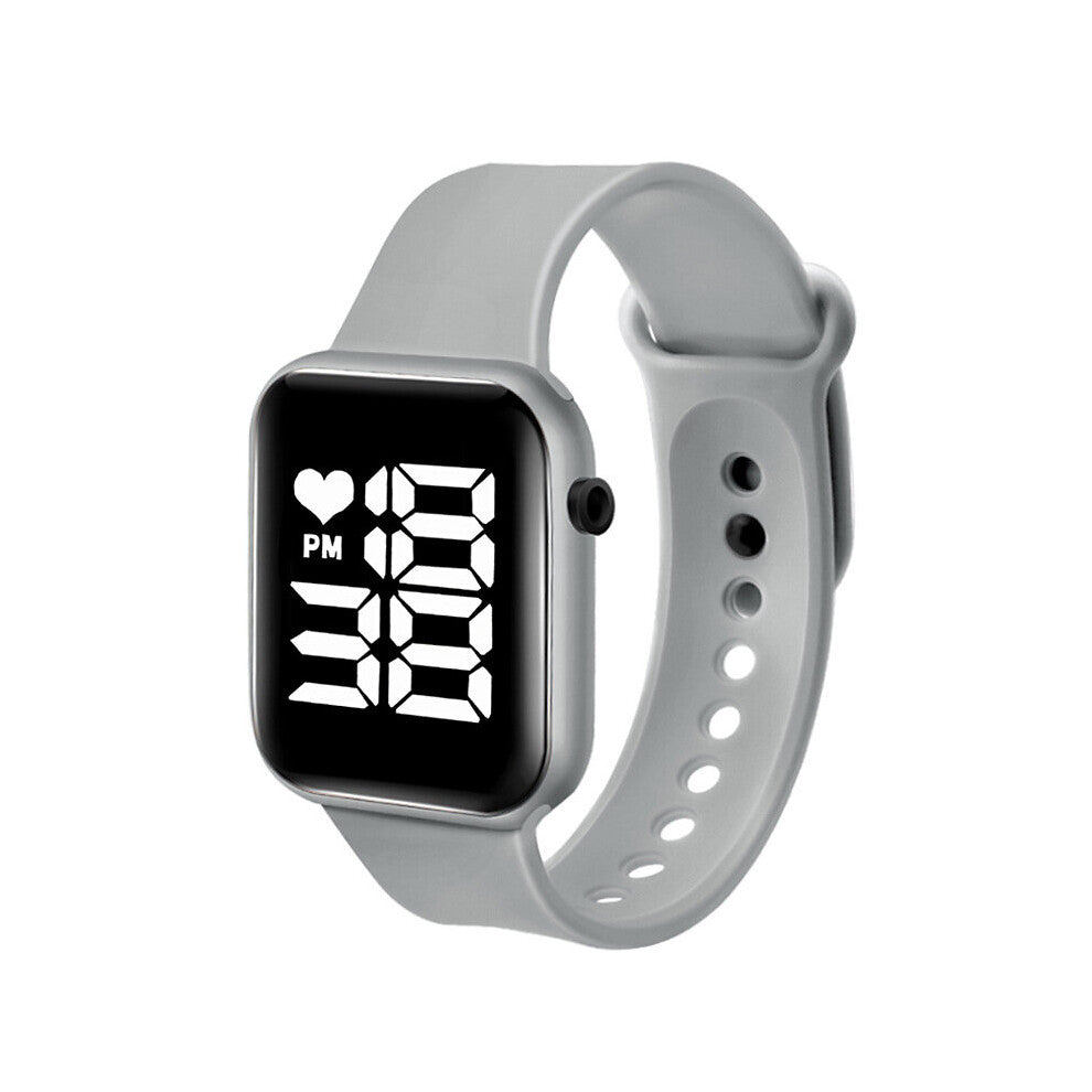 Square LED Sports Electronic Watch for Women and Men Digital Watch Children Big Screen Student Wrist Watches