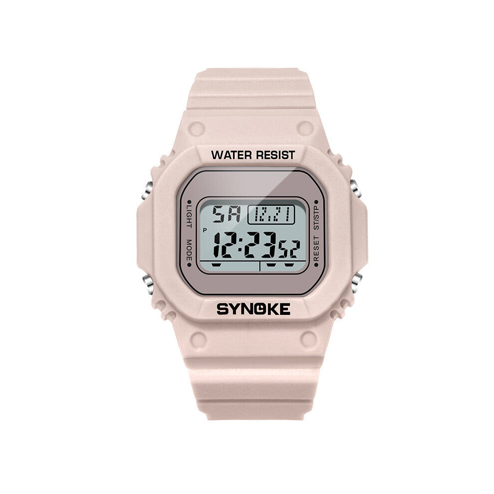 Watch Female Student Youth Waterproof Luminous Sports Electronic Watches Ins Style Girl Square Couple Watch Women Clock