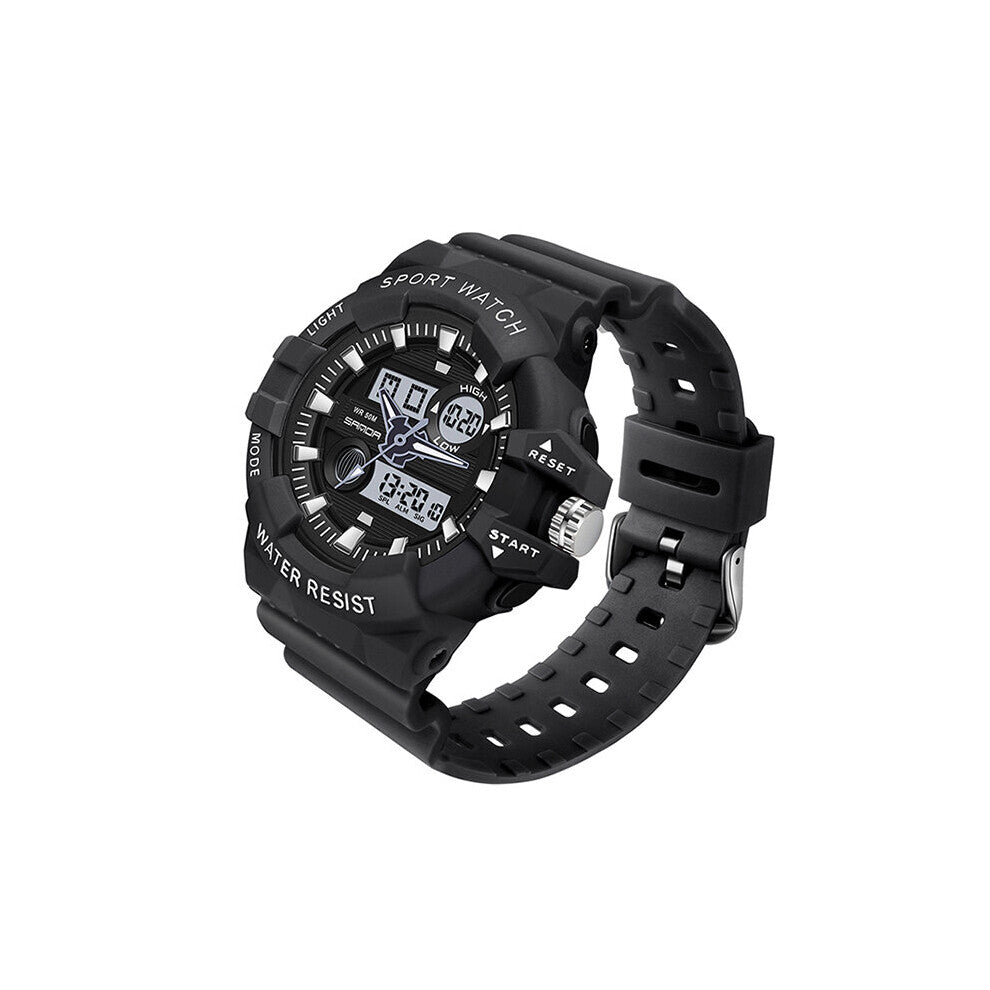 SANDA Women's Sports Watches Military Waterproof Watch Analog Digital Watch Ladies Clock Casual Relogio Feminino 3037