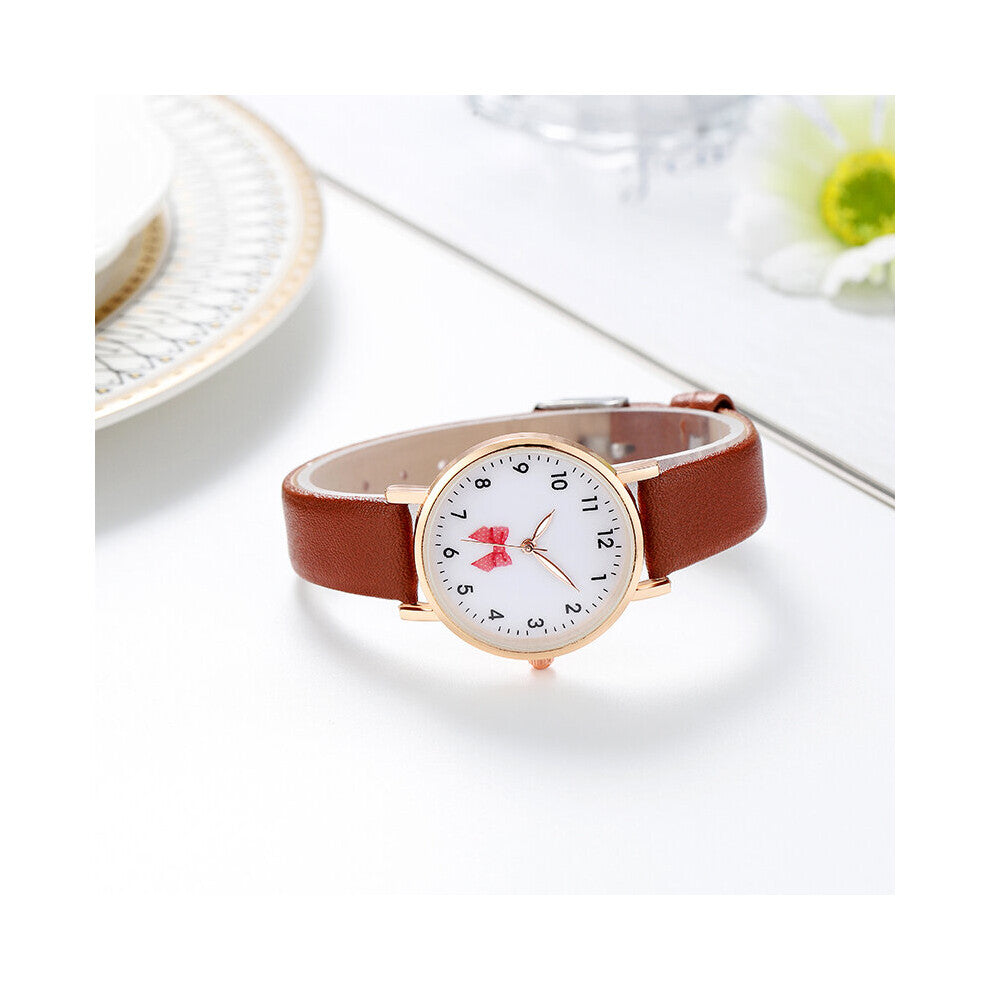22-5000 bow ladies girls watches leather quartz watches wholesale20