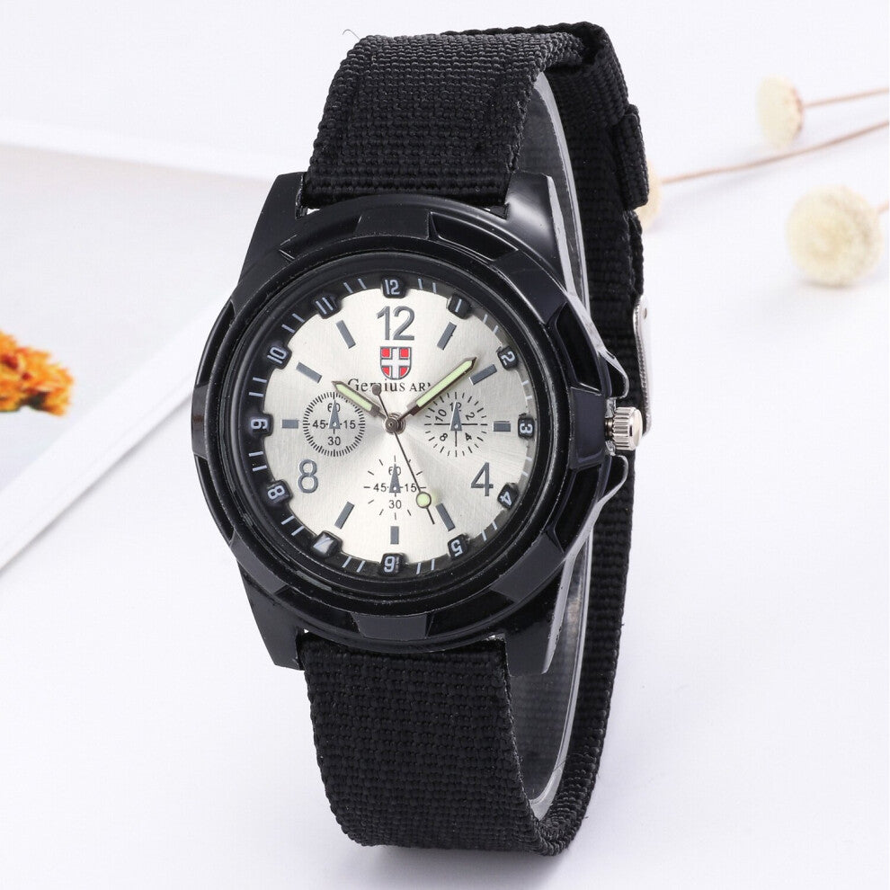 Luminous Canvas Watches Men Calendar Quartz Watch Nylon Strap Men Sports Wirstwatches Clock Relogio Feminino Man