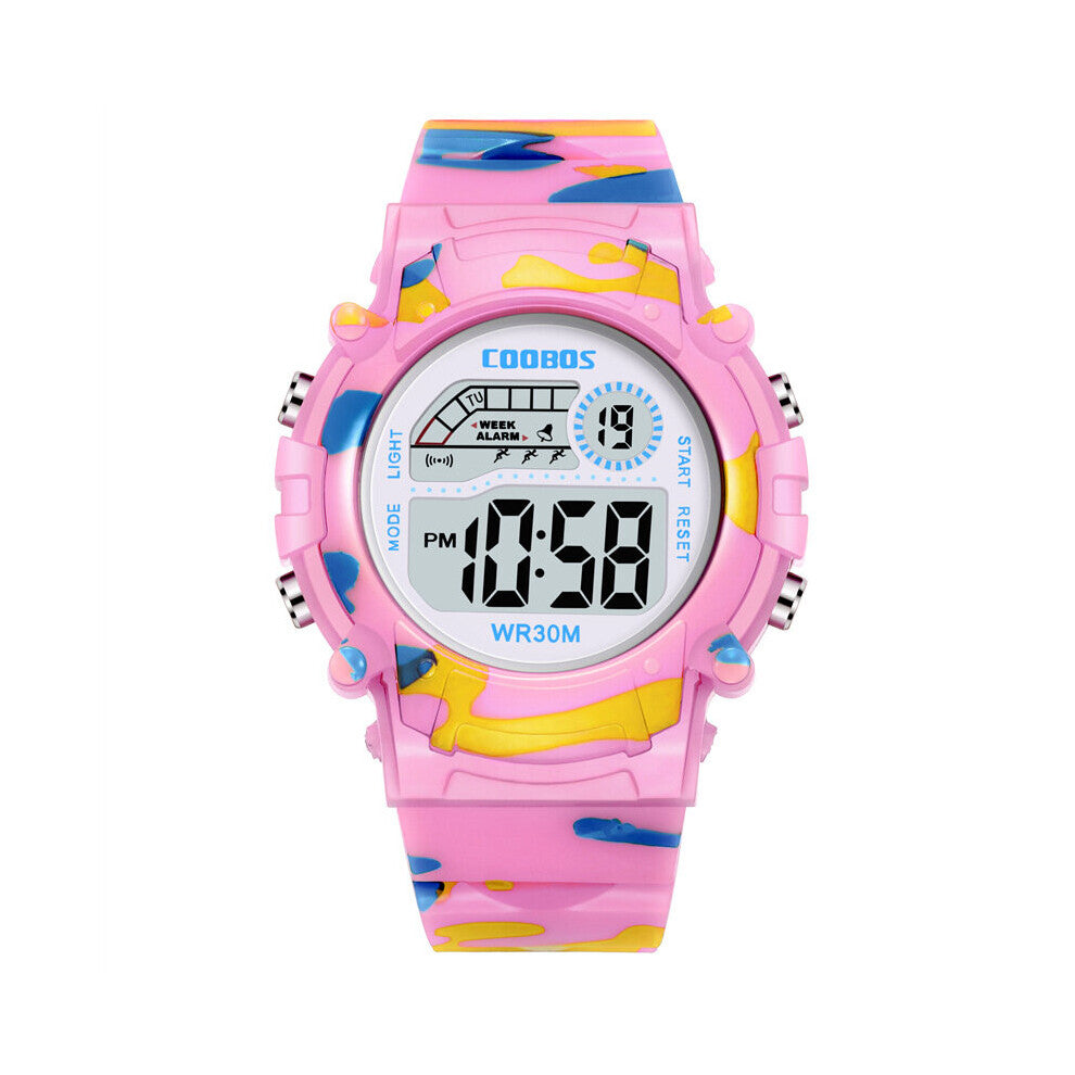 Coolboss Navy sports clock Luminous Children's wrist watches Multifunction Digital Alarm clock Kid Watch student hour A3362
