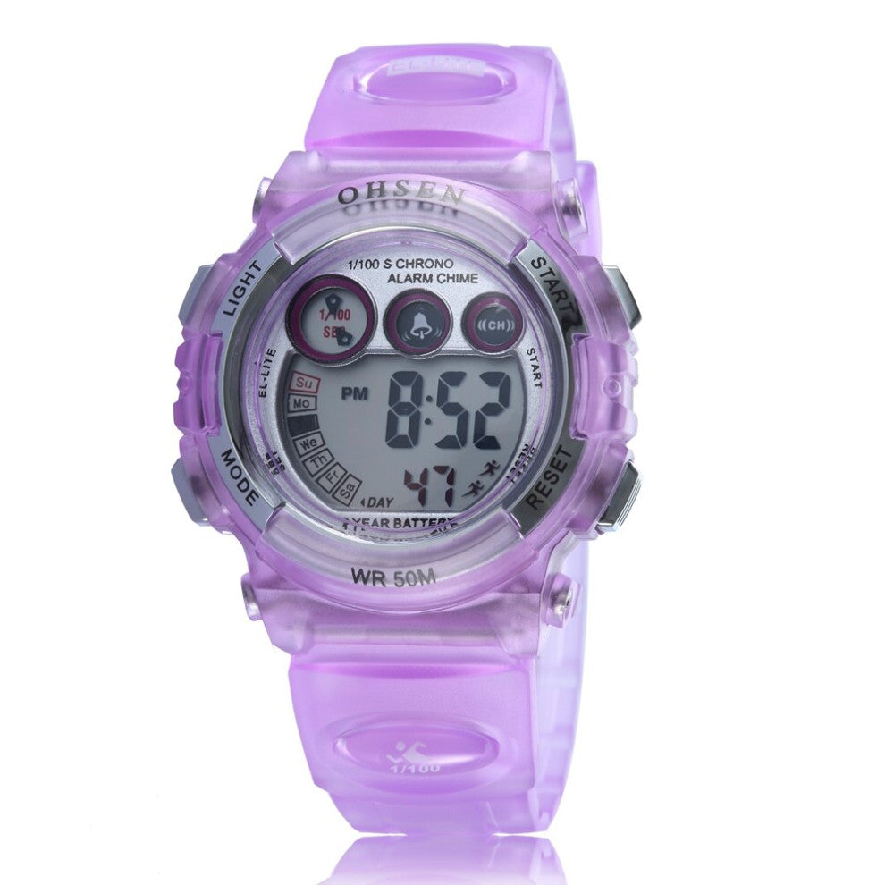 Children's Electronic Watches Silicone Strap Waterproof Multi-function Led Digital Alarm Clocks Watch For Boys And Girls