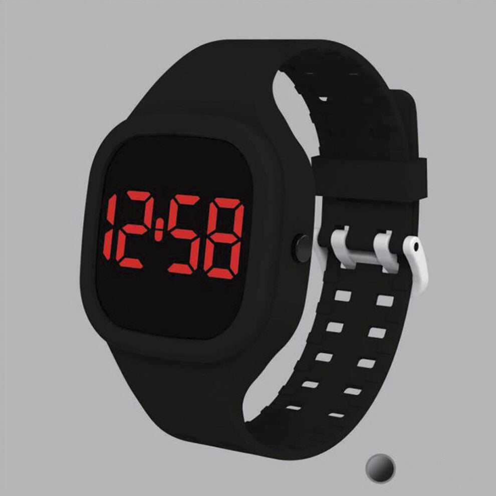 Children Digital Watches LED Display Watch for Boys Girls Waterproof Plastic Band Smart Watch for Kids Square Clock