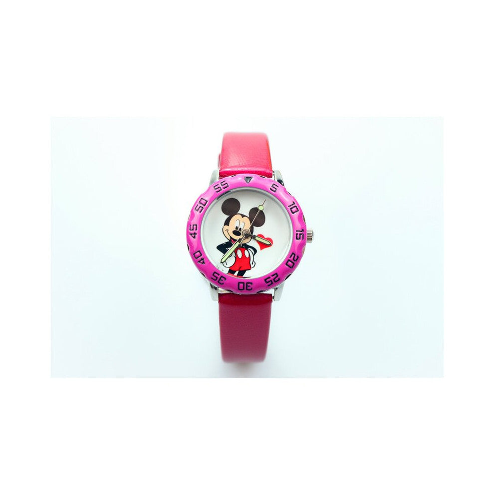 NAZEYT children lovely cartoon watch 3D mouse dial boys girls pu leather quartz watch Reloj infantil