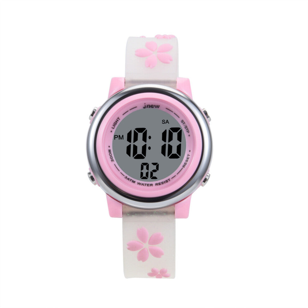 Kids Watches 3D Cartoon Waterproof 7 Lights Toddler Wrist Digital Watch Alarm Stopwatch for 3-10 Year Girls Little Child