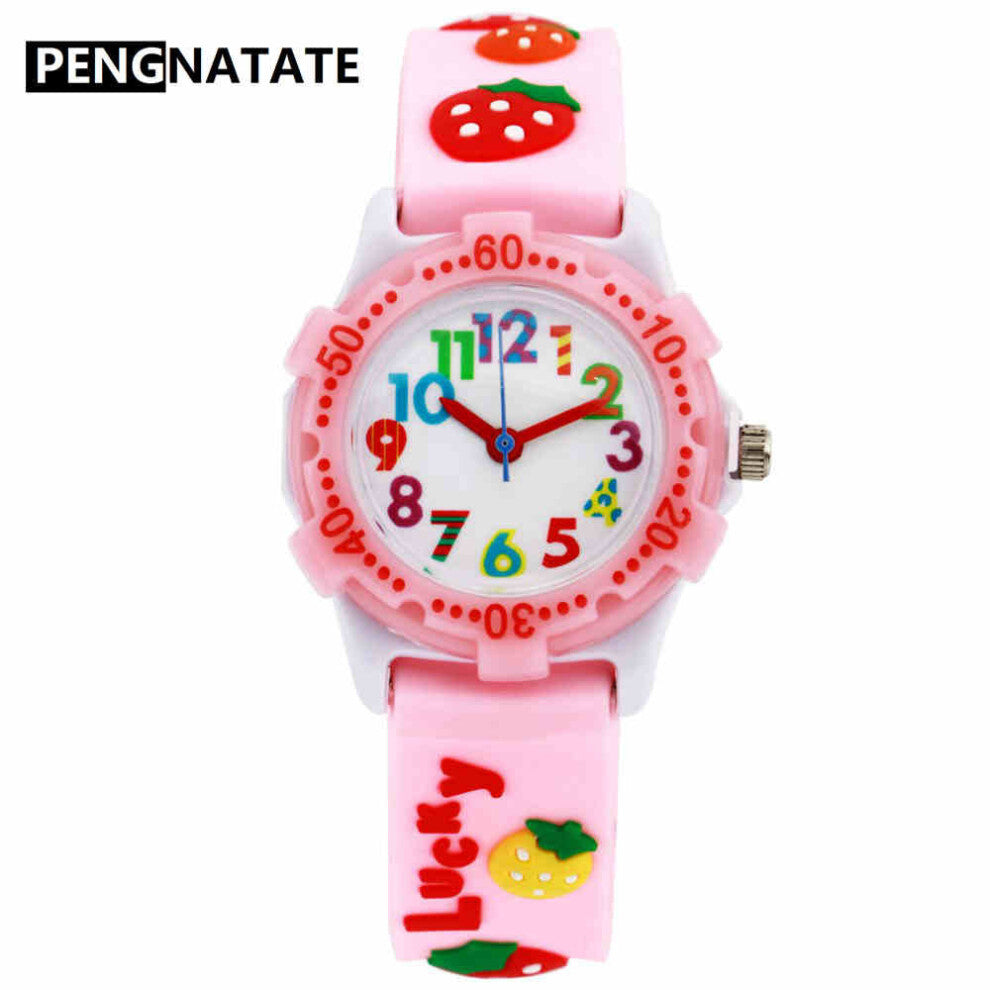 Children Watches Strap Cartoon Silicone 3D Fish Bracelet Quartz Wristwatch Kids Watch for Boy Girls Gift