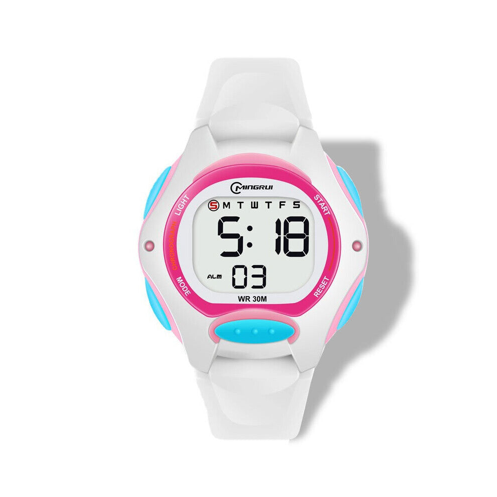 Children's Sport Watch 35mm Small Kids Watches 3ATM Water Resistant Clock Multifunction Electronic Led Wristwatch Girl Boys Gift