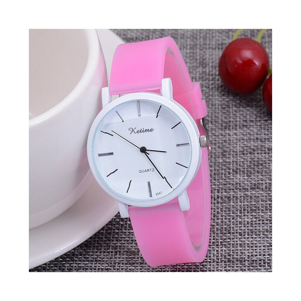Square Surface Casual Student Women's Watch Temperament Classic Silicone Children's Quartz Watch