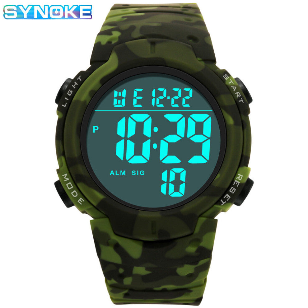Children's Led Bracelet Wrist Watch Cartoon Army Silicon Band Soft Digital Watches For Boys Girls Kid's Led Sport Wristwatch