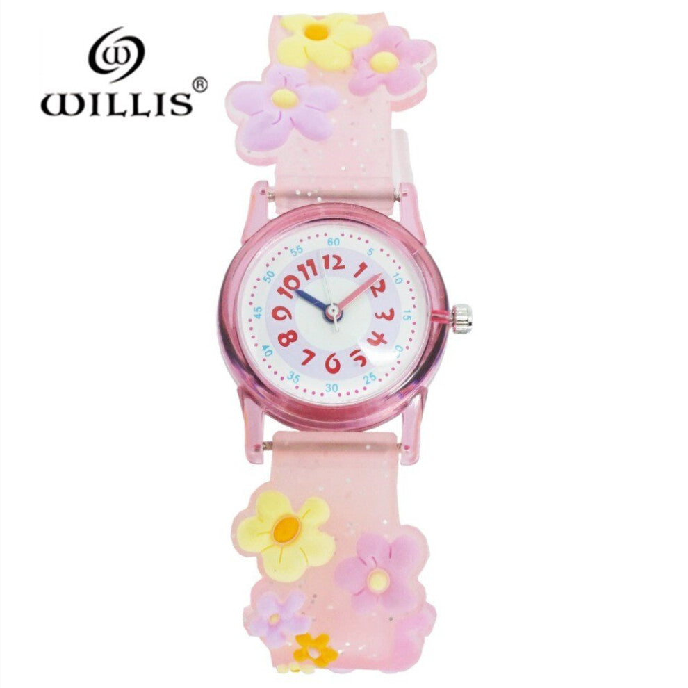 Women Watch Silicone Printed Flower Causal Quartz Girls Sport Wrist Watches Ladies relogio feminino
