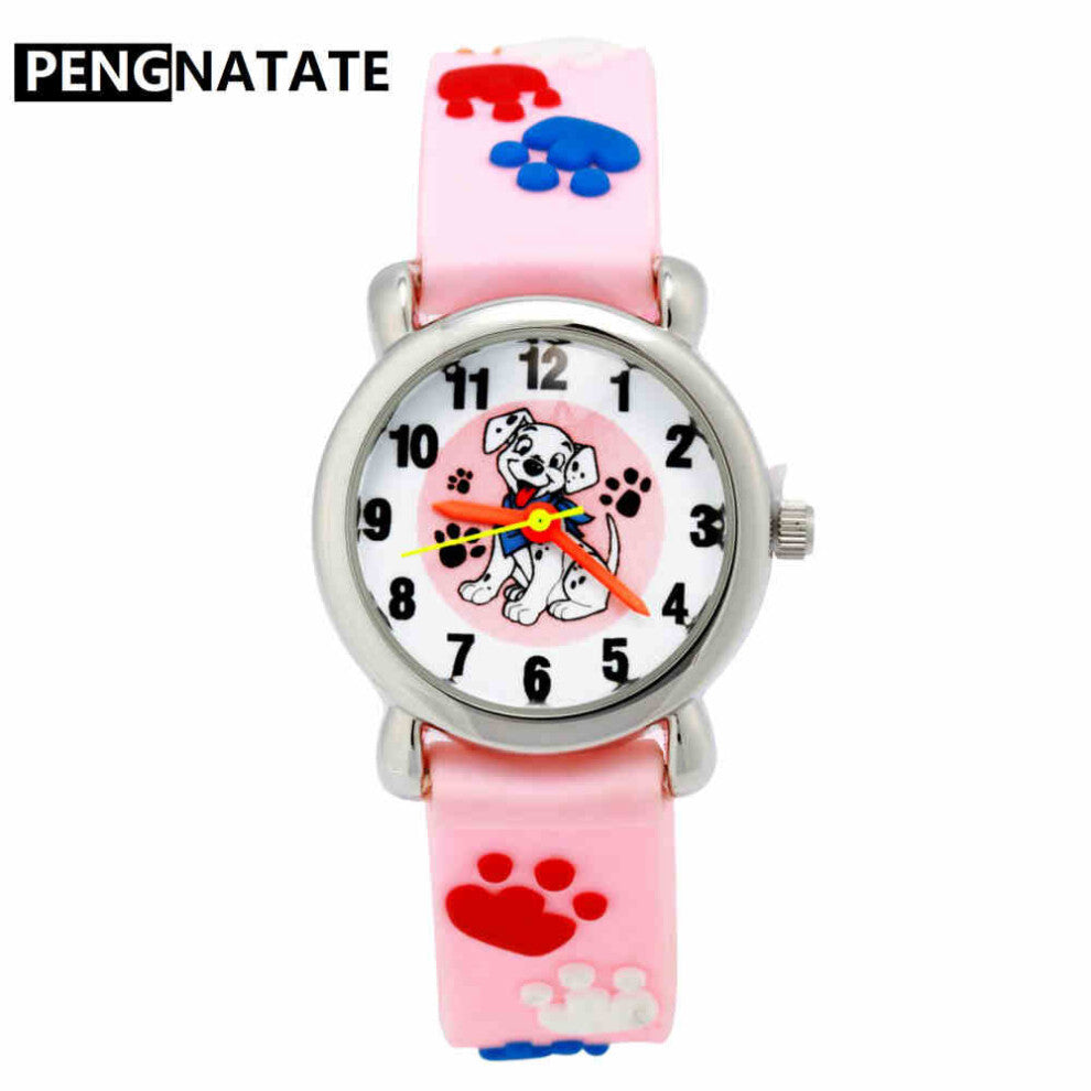 Girls Watch Cartoon Silicone Strap Waterproof Children Watches 3D Bracelet Kids Wristwatch Gift Hot Quartz Clock