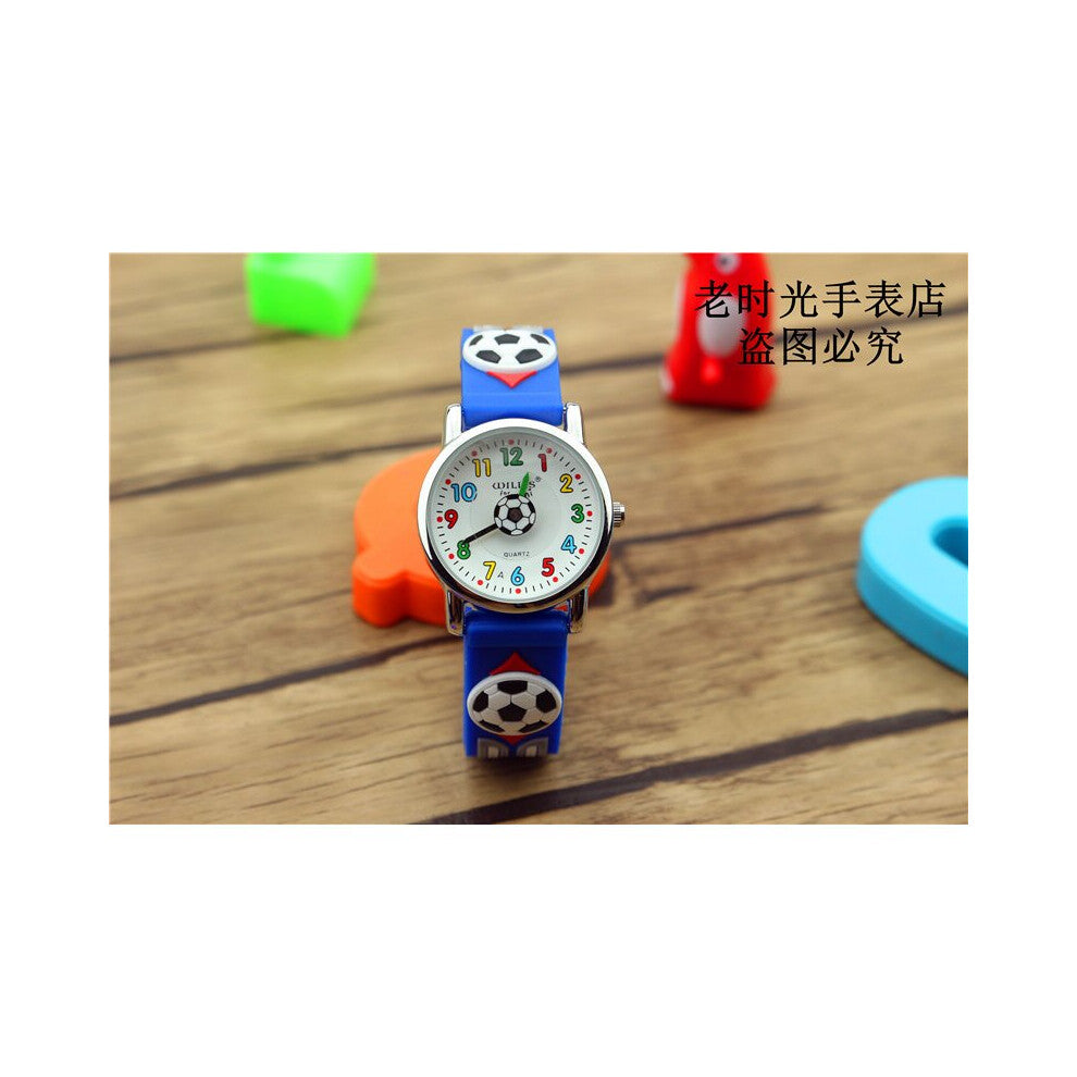 NAZEYT Children Watch Diversity Cartoon SOCCER 3D waterproof Watches Bright Stylish Analog jelly Watches