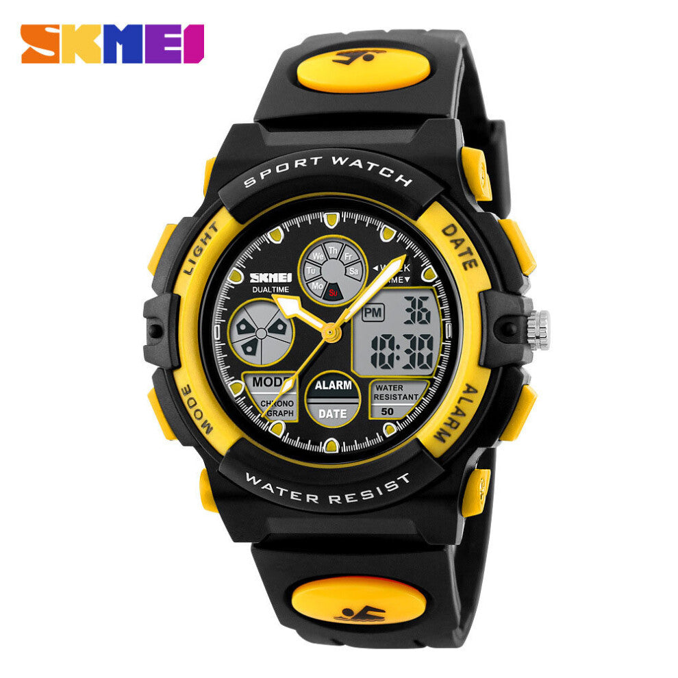 Luminous Multi-Function Students Sport Male Watch Waterproof Clock Children Outdoor Electronic Watches