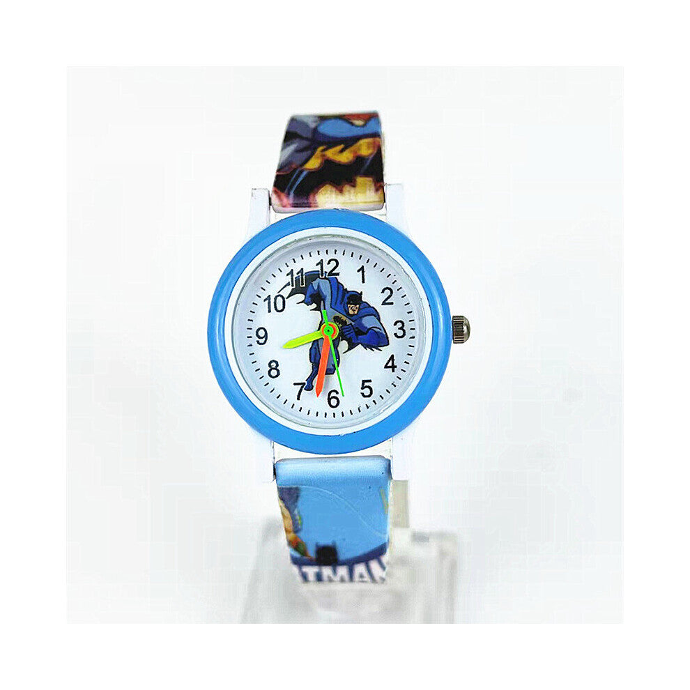 Hot Cartoon Silicone Band Printing Car Kids Quartz Watch Boys Girls Casual Watches