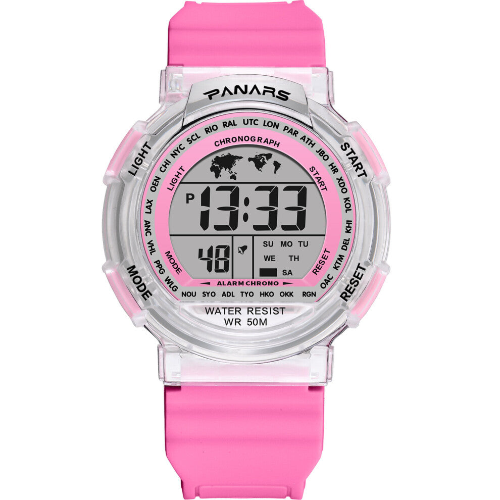 Student Children LED Electronic Digital Watch Chronograph Clock Sport Watches 5Bar Waterproof Kids Wristwatches For Boys Girls