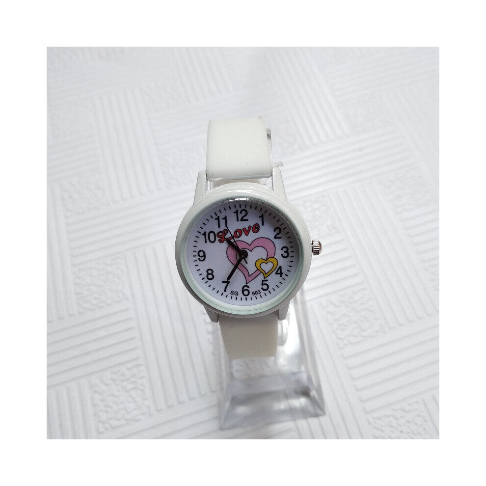Romantic love heart children's watches for School students women girls clock quartz watches kids waterproof sports child watch