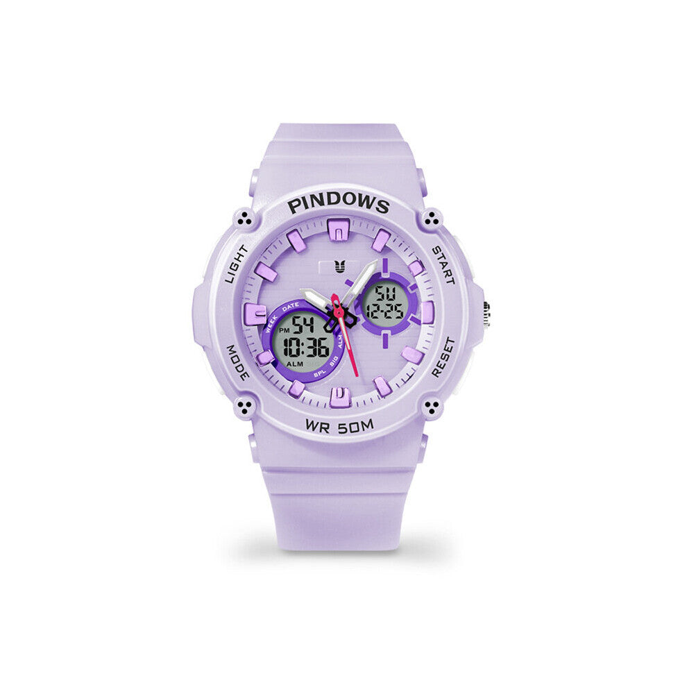 Winter Children Digital Waterproof Watches Be Applicable To Matcha Internet Red Multi-functional Sports Electronic Watches