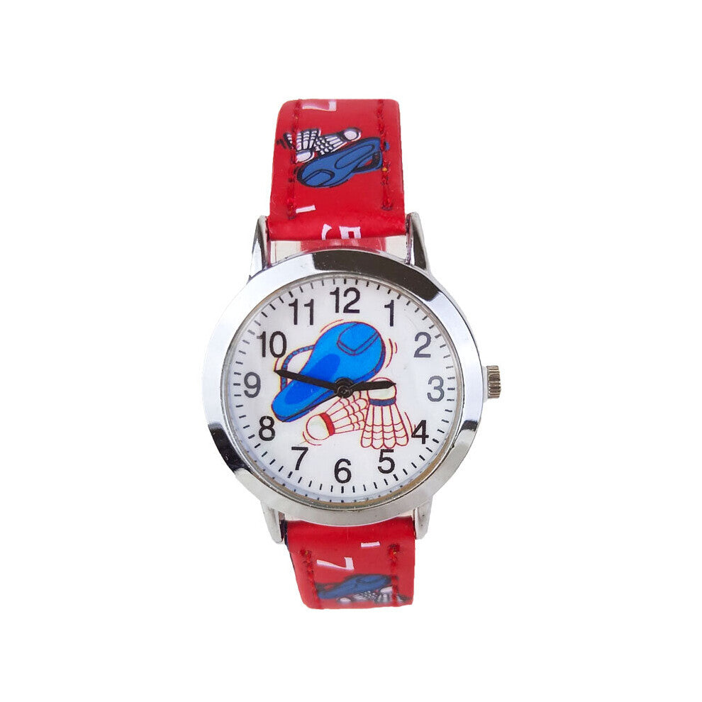 Clock Sports Badminton Children Watch Boys Cartoon Children Electronic Watch Girls Kids Watches Quartz Watch Birthday Gift