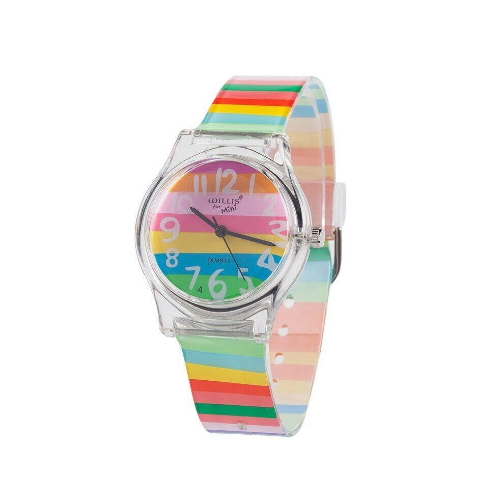 Children Students Quartz Watches Kids Soft Waterproof Sports Flowers Animals Wristwatches
