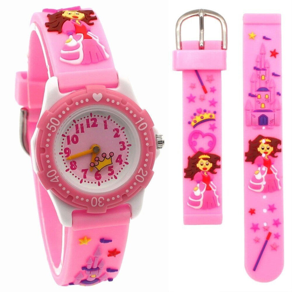 Children Students Quartz Watches Kids Soft Waterproof Sports Girl Dress Wristwatches