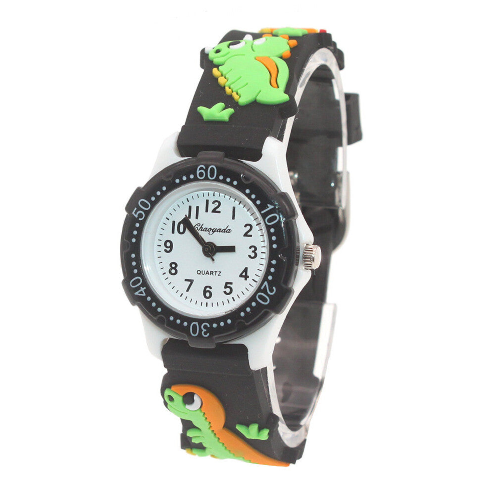 Child Watch 3D Dinosaur Cartoon children watch girls Rubber kids watches boys Silicone Quartz WristWatch
