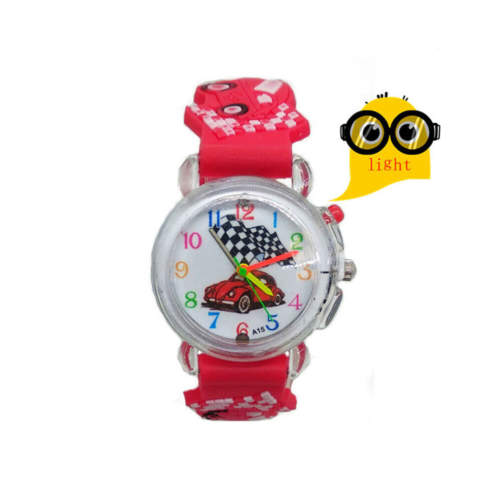 Flashing light source children boys and girls watches children's electronic colorful luminous baby birthday clock children'