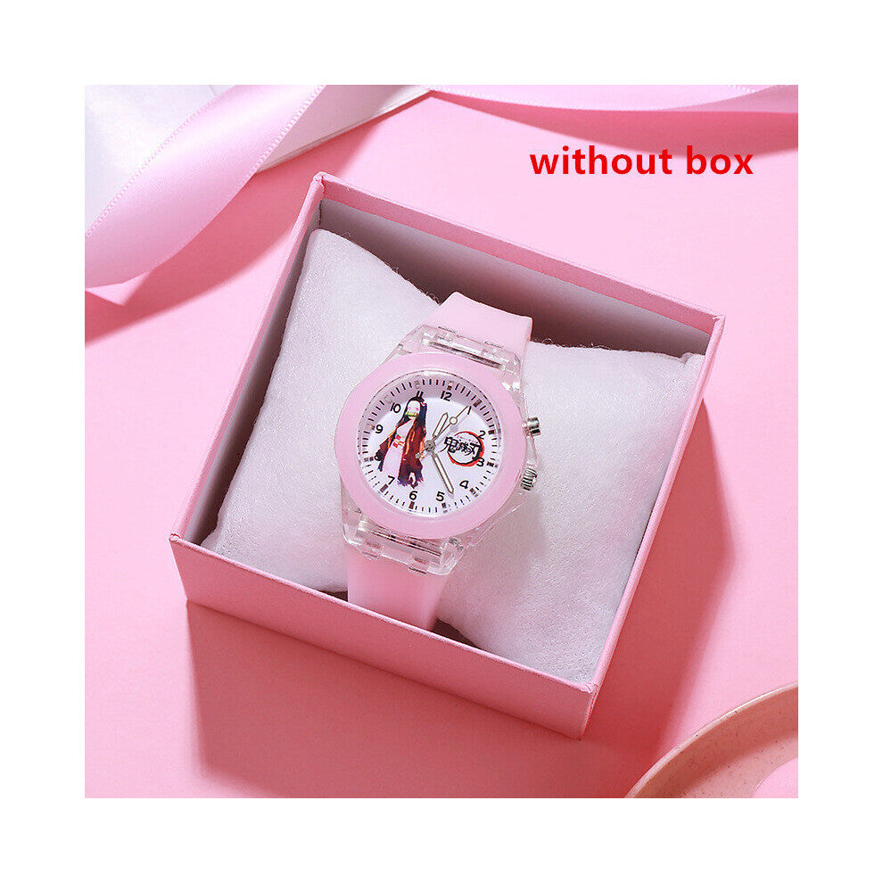 Cartoon Anime Ghost Slayer Watch for Girls Luminous Children's Watches for Kids Christmas Party Gift Clock Student Boys Hours #2