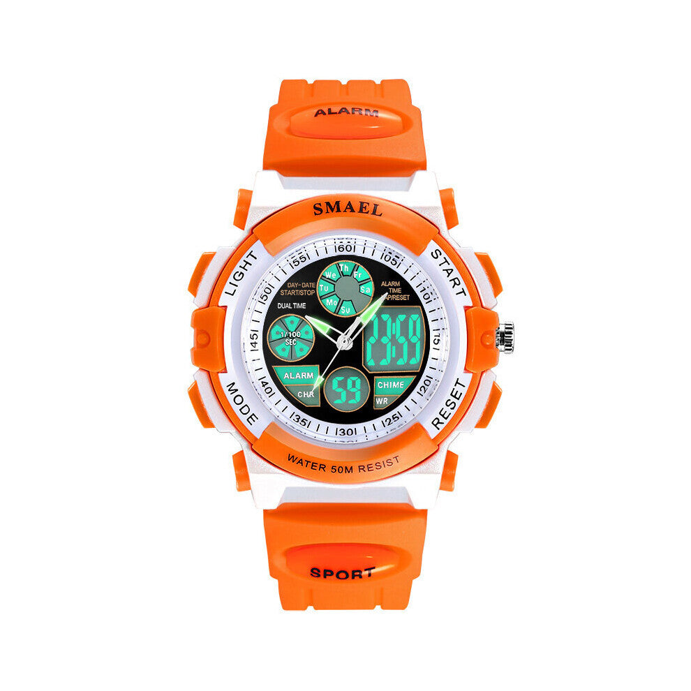 Children Watches For Girls Digital Smael Lcd 50m Waterproof Wristwatches 0704 Led Student