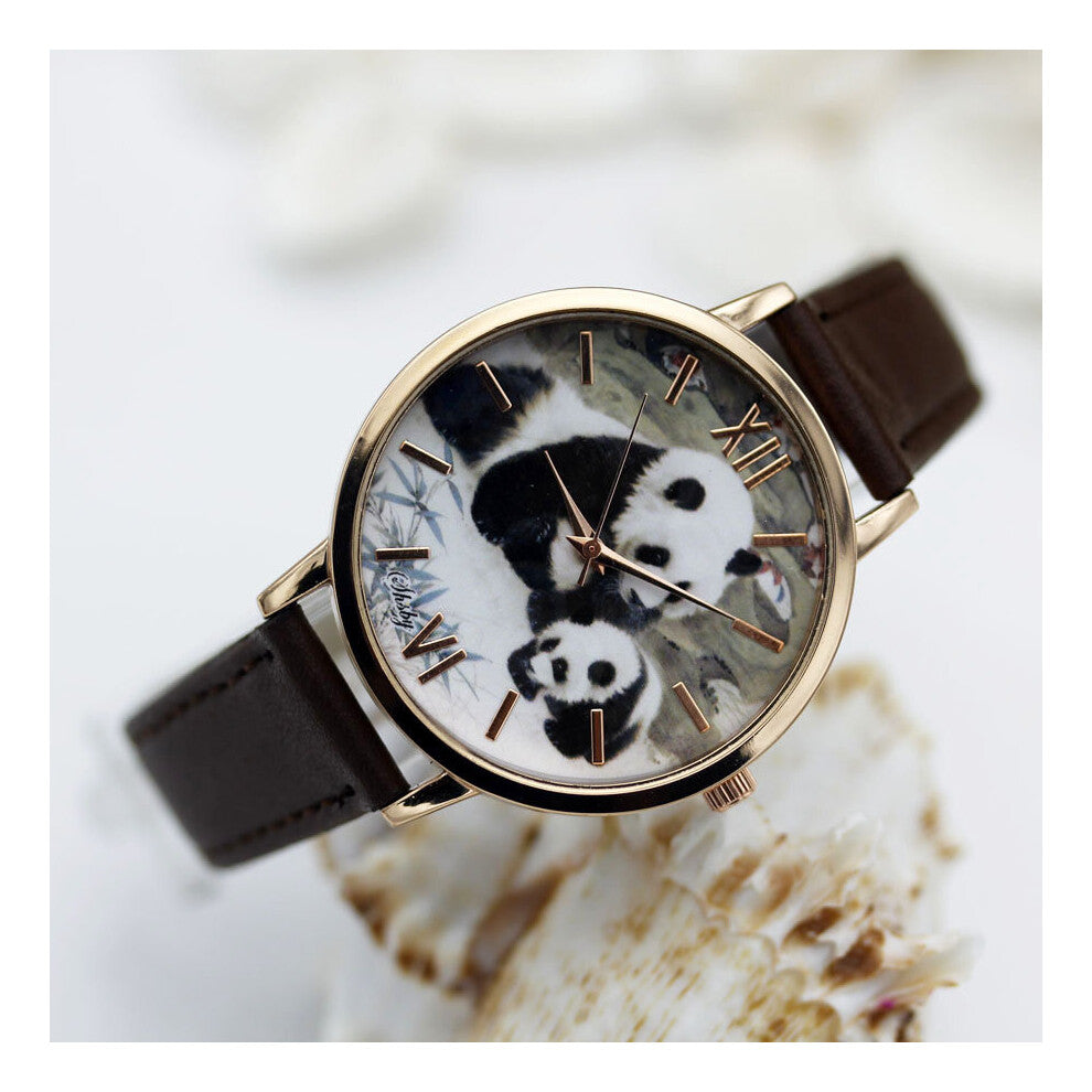 Shsby Leather Strap Women Dress Watch peacock panda rabbit Casual Quartz Watch Ladies WristWatch relogio feminino