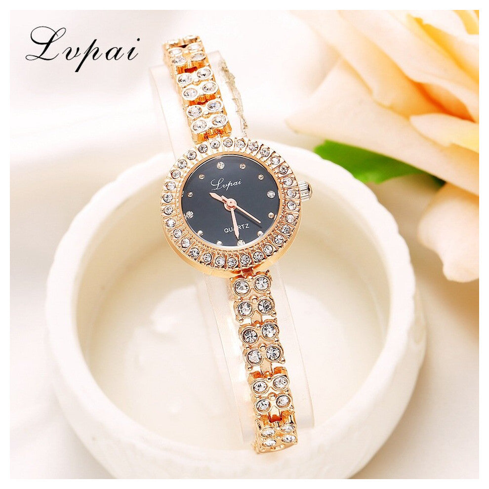 Quartz Watch Women Crystal diamond Bracelet Wristwatch Rose Casual Ladies Dress Sport Watch Clock