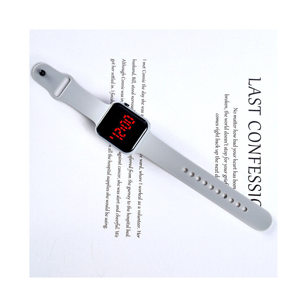 Square LED Electronic Watch Male and Female Student Sports Waterproof Digital Wrist Watches for Women