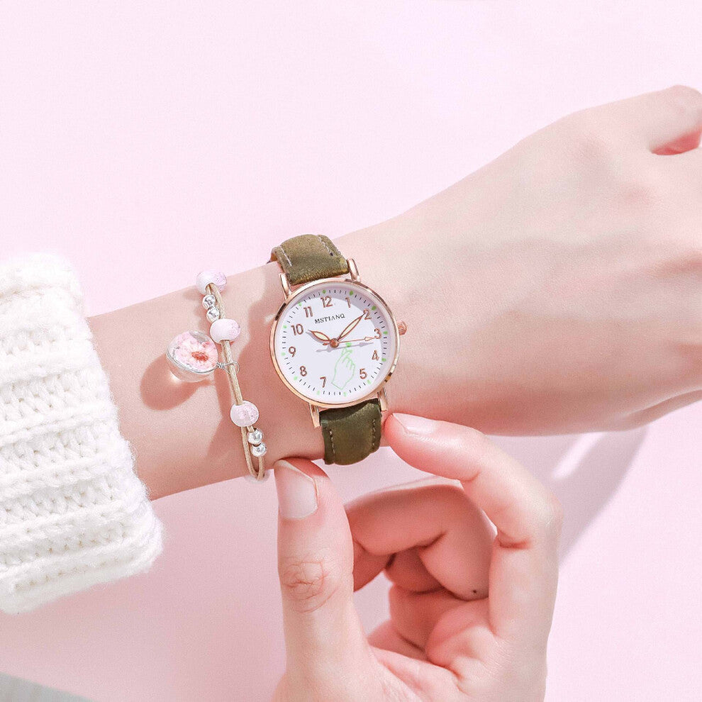 Classic Ladies Wrist Watches Luminous Women Watches Casual Leather Strap Quartz Watch Clock Montre Femme Relogio Feminino