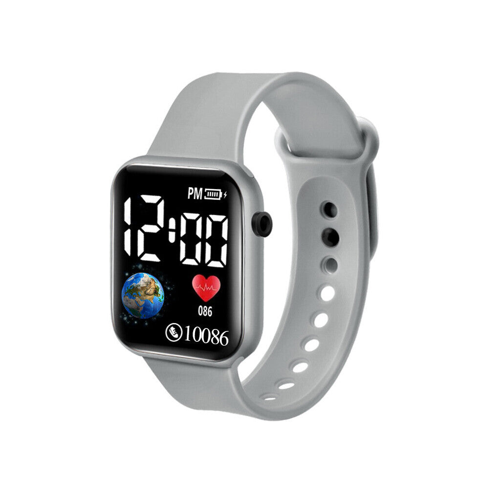 LED Sports Watches Waterproof Men and Women Digital Electronic Watch Casual Silicone Wristwatches