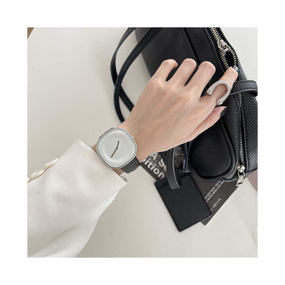 Minimalism Women Watches Square Dial Leather Strap Lady Watch Quartz Watch for Couple Wristwatchs Rel?gio Feminino