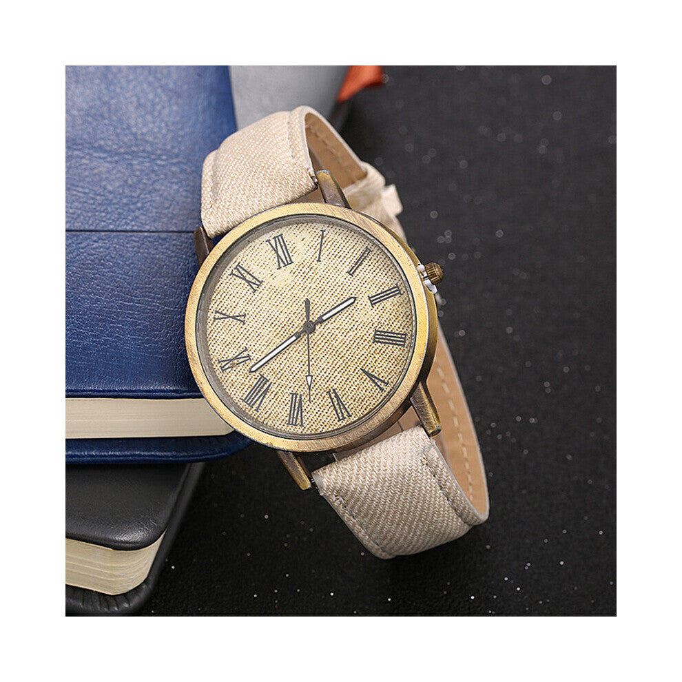 Casual Women Watch Personality Denim Strap Retro Ladies Wrist Watch Ladies Solid Female Watches Montre