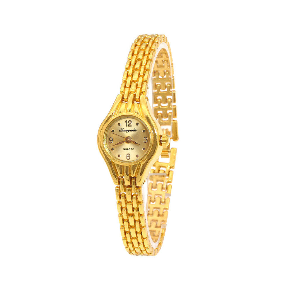 Ladies Plated Watch Women Bracelet Quart Wristwatch Girl Analog Feminino Relojes Hour Watches Saati Clock